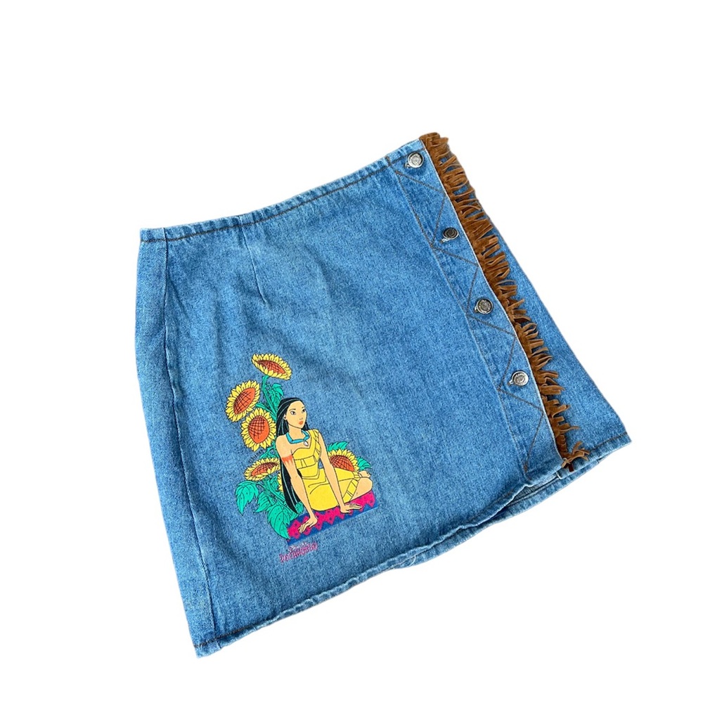 VTG Disney Pocahontas Denim Skirt